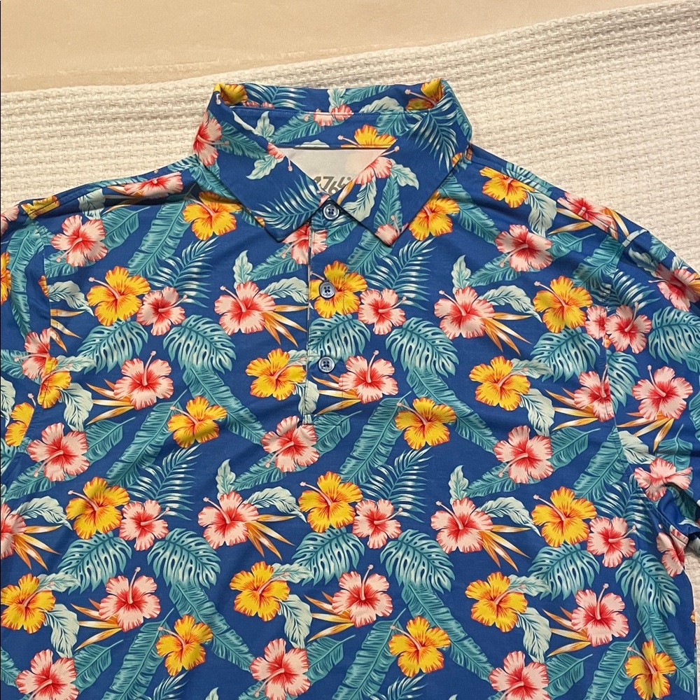 Hawaiian golf shirt